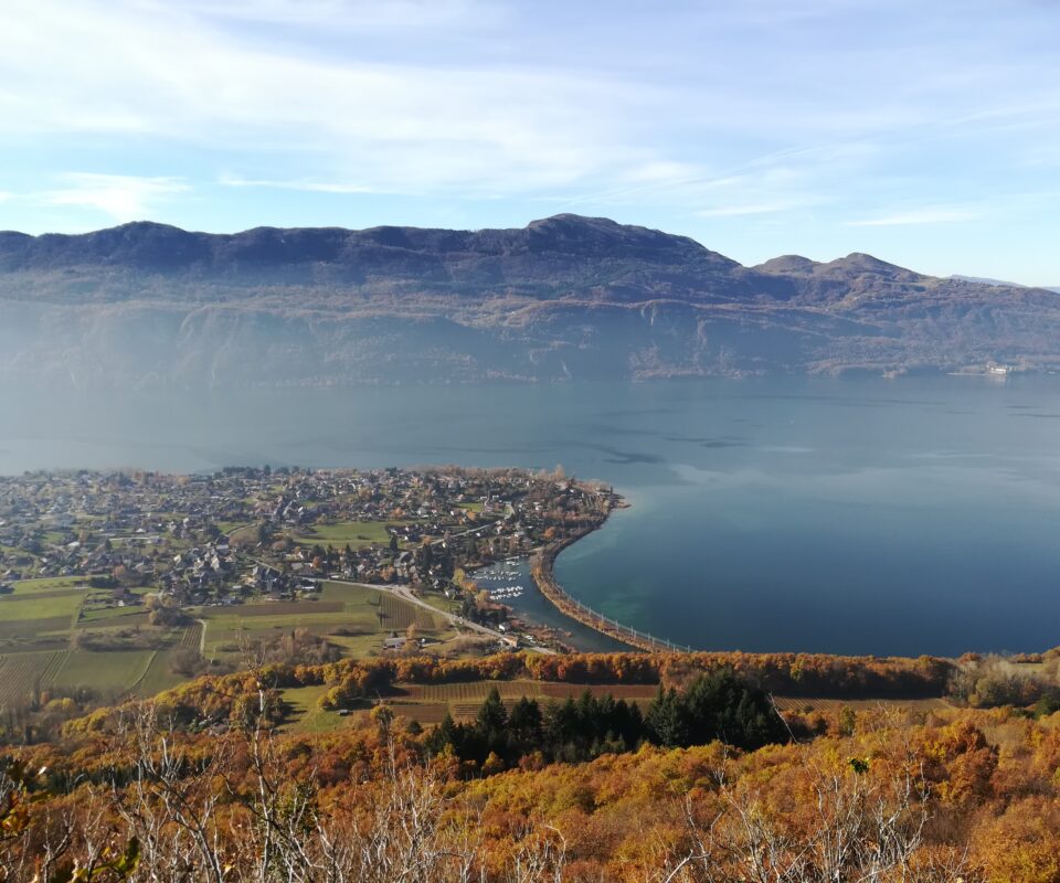Vue de la baie de Grésine depuis la ferme Gigot